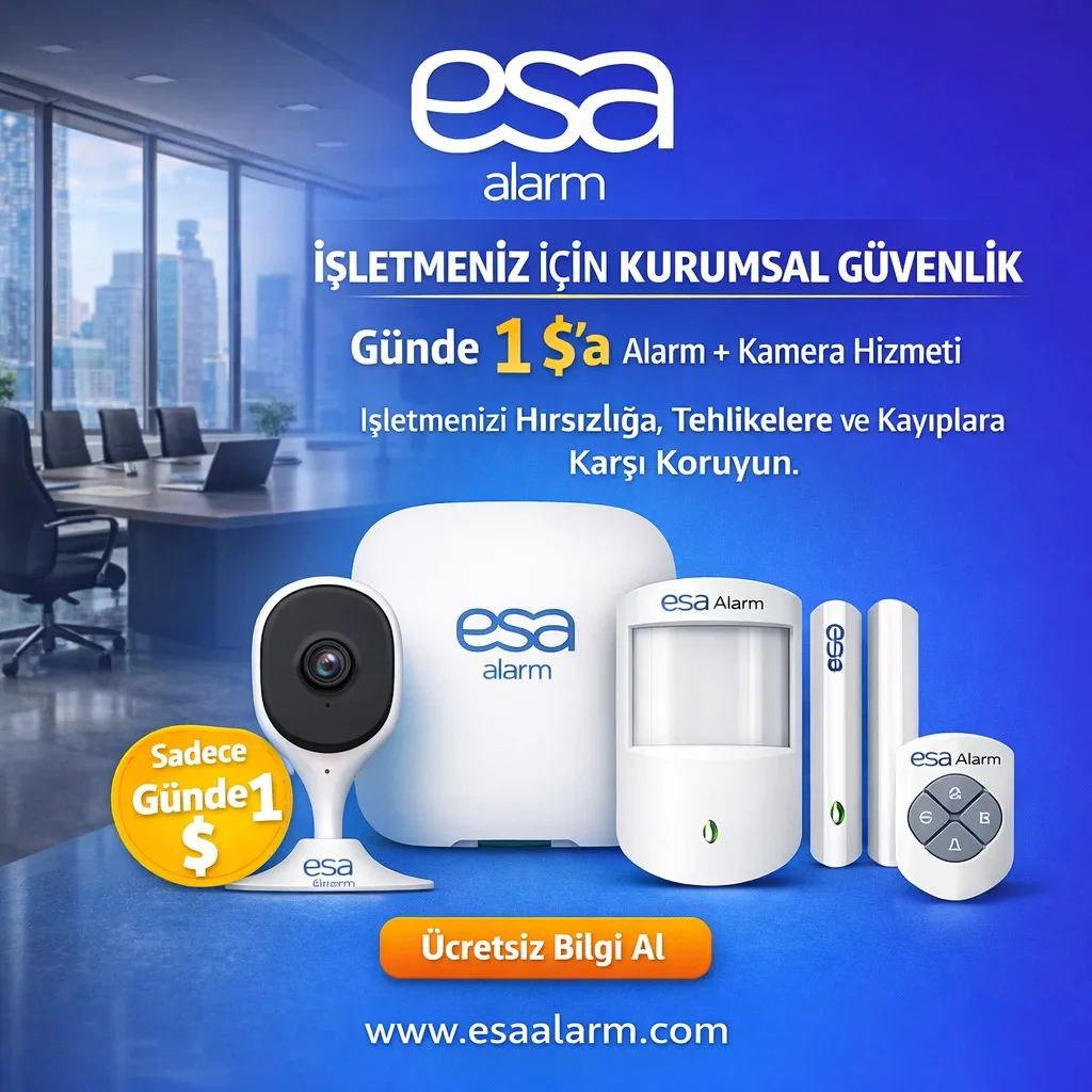 Esa Alarm - Ücretsiz Montaj ve Alarm Sistemi Abonelik - Kamera Sistemi ve Yangın Sistemi Kiralama - %50'ye varan indirimler! work sample 3