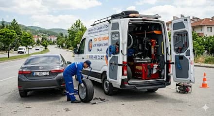 Merkez Oto Lastik & 7/24 Mobil Yol Yardım En Yakın Lastikçi, Yol yardım