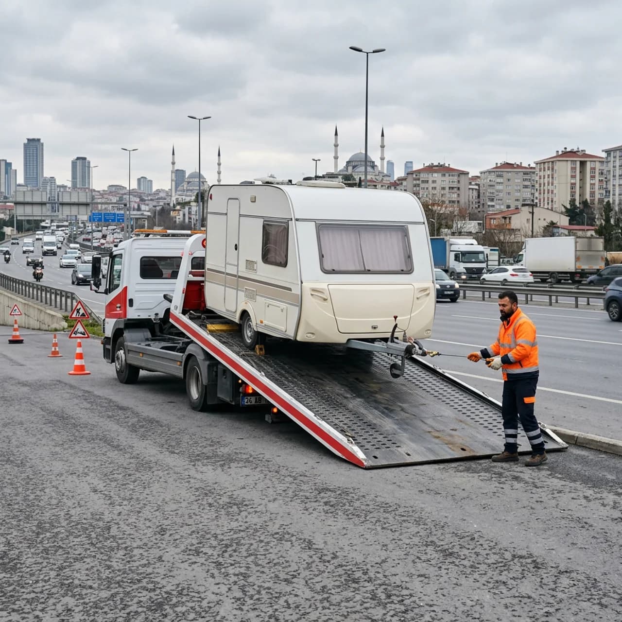 Ataşehir çekici nusret oto kurtarıcı iletişim, Caravan Towing