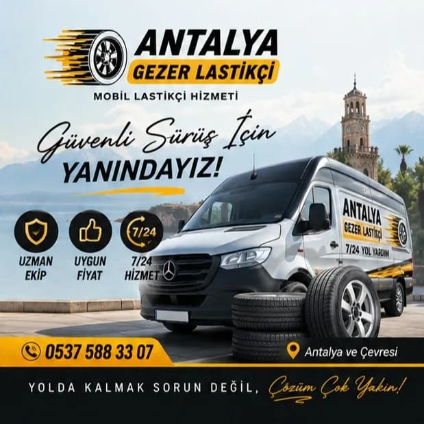 Antalya Gezer Lastikci · Mobil Lastik Tamiri 7/24 work sample 4