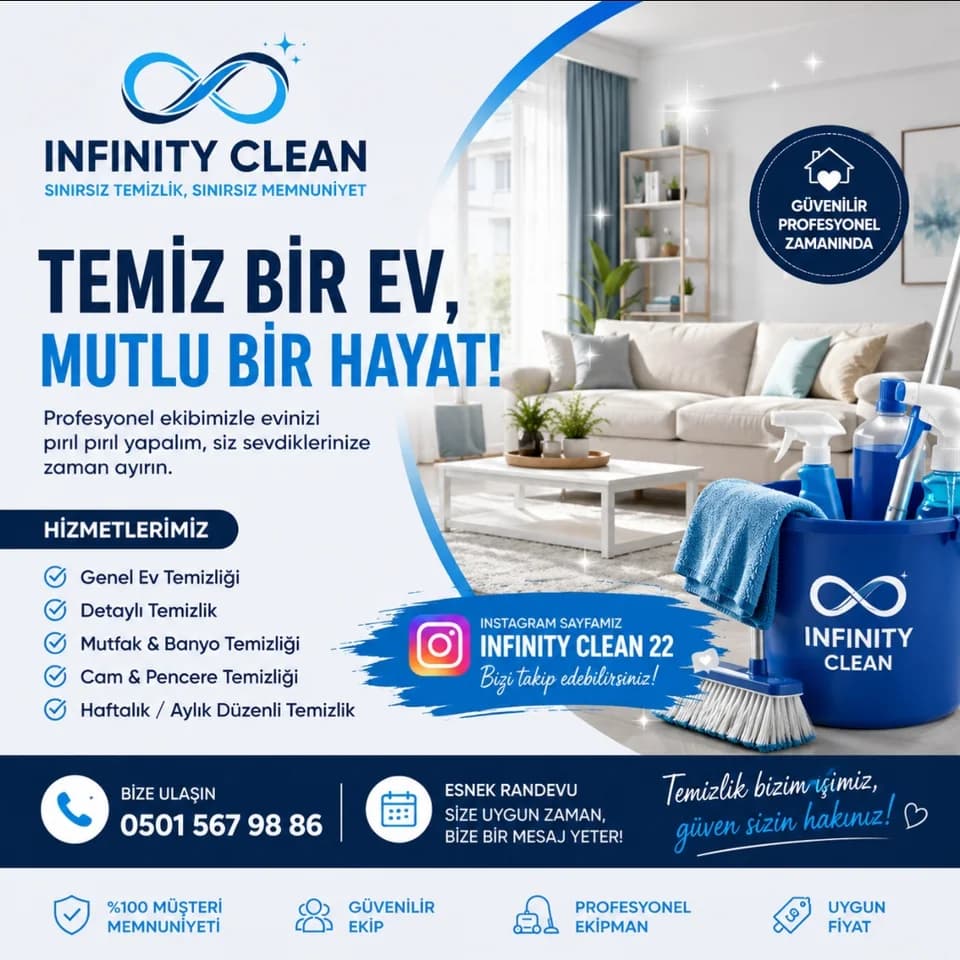 INFINITY CLEAN 22, Boş Ev Temizliği
