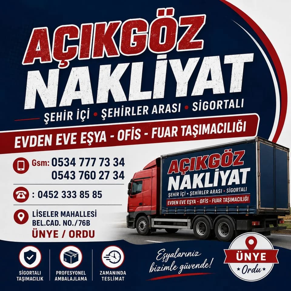 ÜNYE EVDEN EVE AÇIKGÖZ NAKLİYAT VE ASANSÖR KİRALAMA, Araç Taşıma