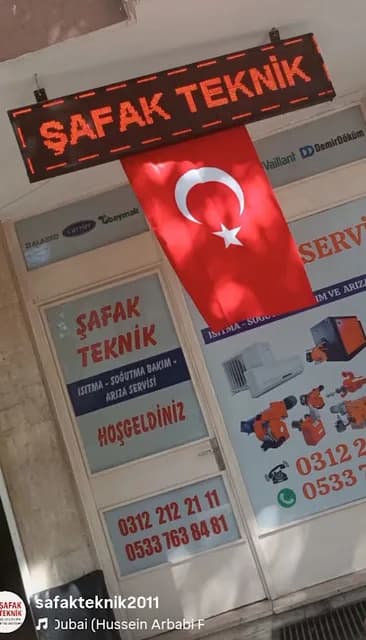 Şafak Teknik Kombi Klima Kazan Tesisat, Air conditioning