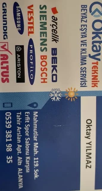 OKTAY TEKNİK BEYAZ EŞYA VE KLIMA SERVİSİ, Appliance repair