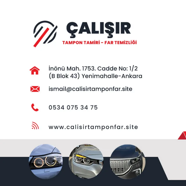 Çalışır Far Tampon Tamir Merkezi - Ankara Far Tamiri - Tampon Tamiri, Bumper Repair