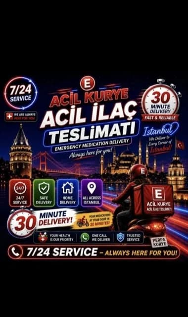 Acil nöbetçi eczane moto kurye 7/24 _pharmacy delivery istanbul Ümraniye, Kurye ve teslimat