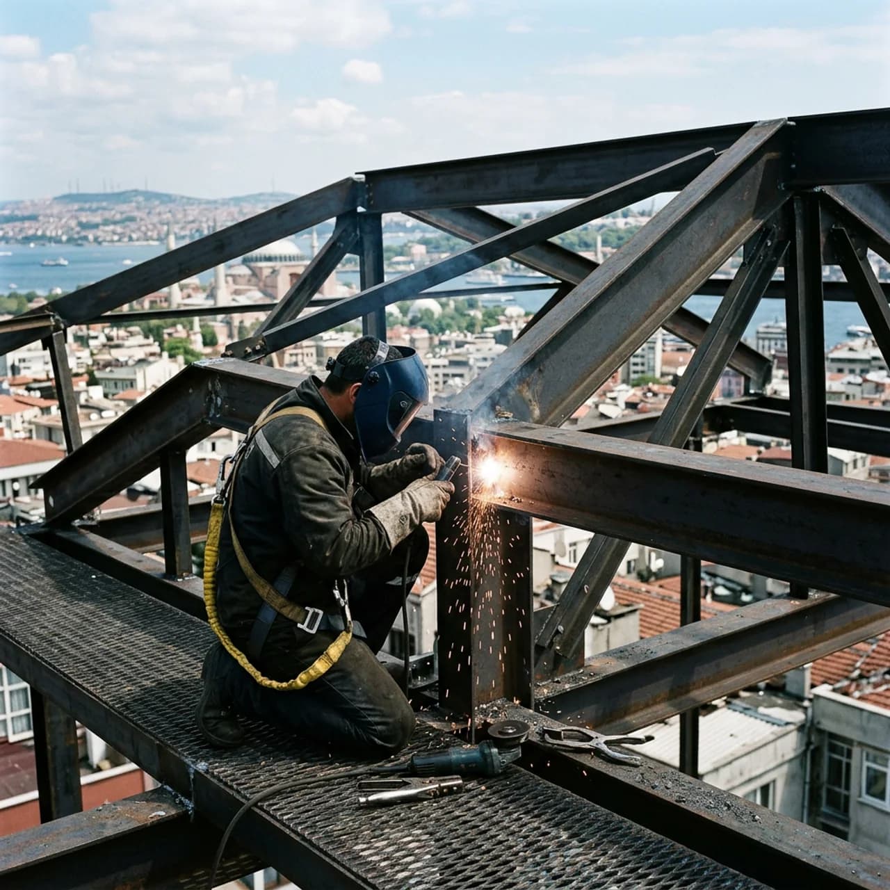 Çatıcı çelik çatı tamiri ustası, Steel Mezzanine