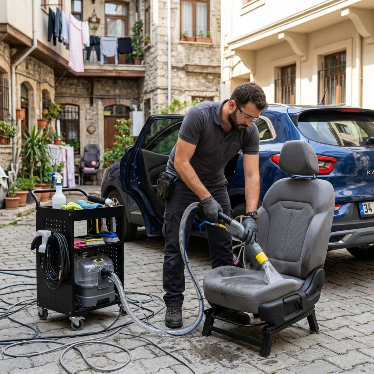 ParlaxWash Self Servis Oto Yıkama, On-Site Car Seat Washing