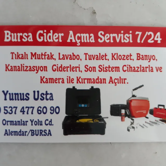 Yunus Usta Gider Açma Bursa, Drain Unclogging